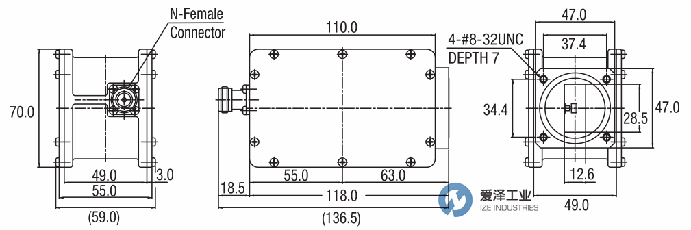 NORSAT連接器X1000HAN 愛(ài)澤工業(yè)ize-industries (1).png