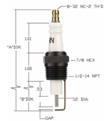 AUBURN點(diǎn)火電極I-64-3 愛(ài)澤工業(yè) izeindustries（1）.png