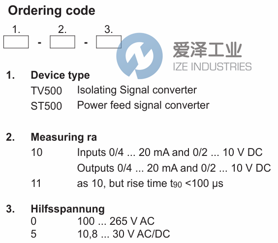 MARTENS隔離轉換器TV500-10-0 AC230V 愛澤工業(yè) ize-industries (2).png