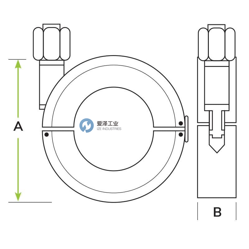 ANCORP不銹鋼夾具QF40-CLMP-SS 愛(ài)澤工業(yè) izeindustries.png